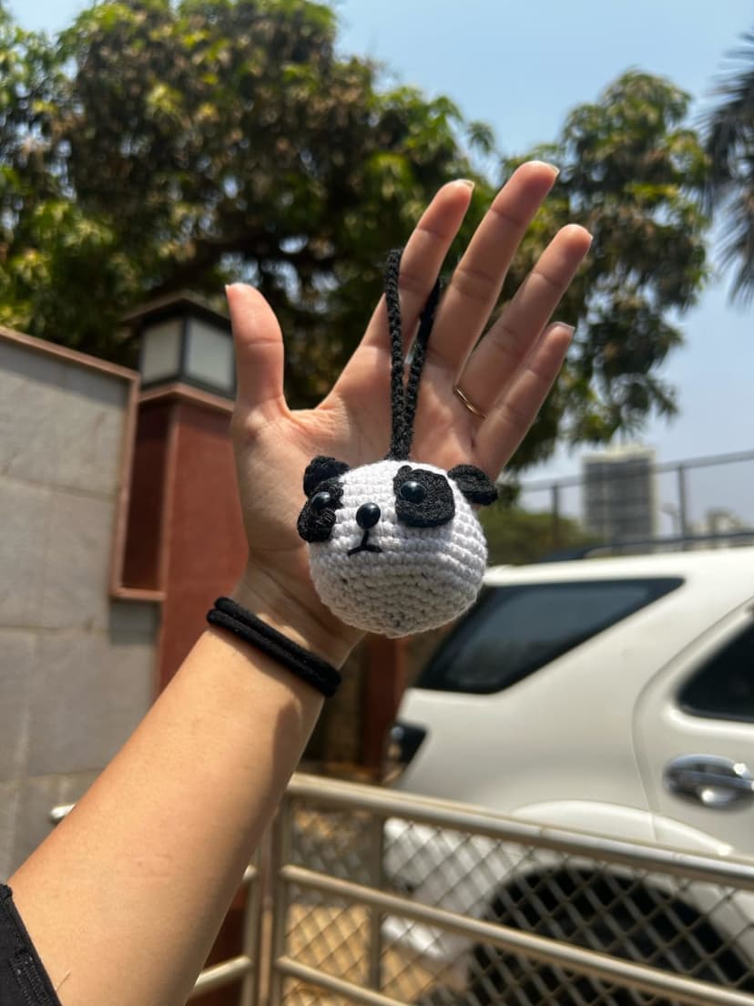 Handmade Crochet Panda Plushie – Amigurumi Toy — handmade crochet plushie, photo 2