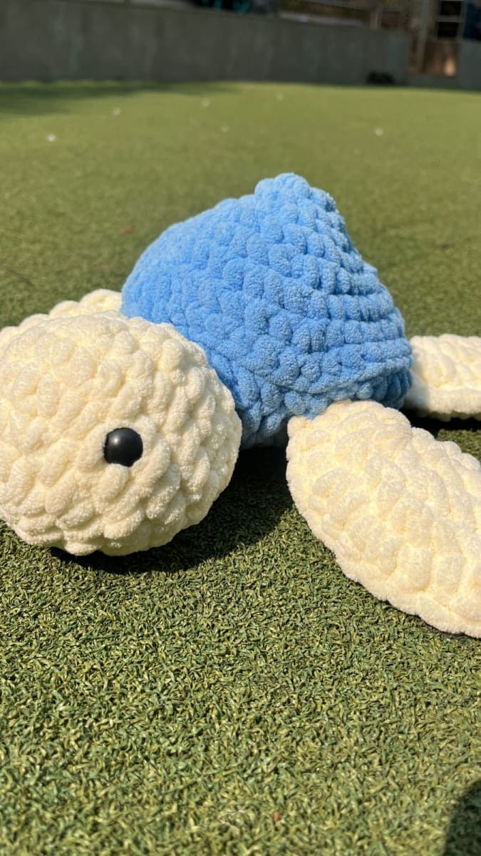 Handmade Crochet Turtle Plushie – Amigurumi Toy — handmade crochet plushie by Nidsscrochet, Mumbai