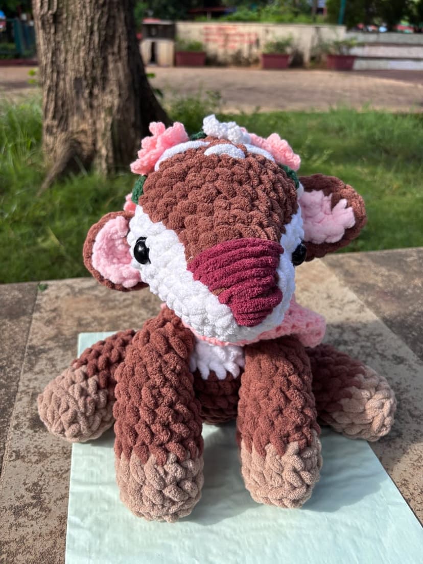 Handmade Crochet Deer Plushie — handmade crochet plushie, photo 5