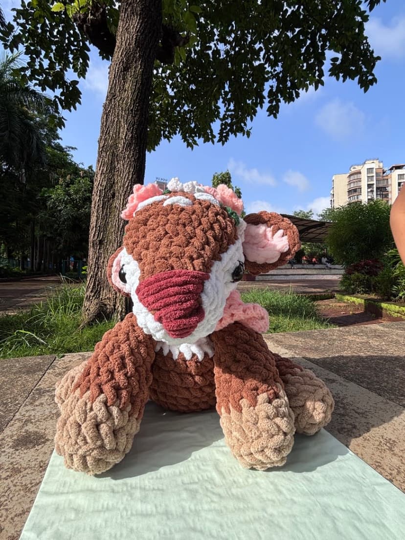 Handmade Crochet Deer Plushie — handmade crochet plushie, photo 4