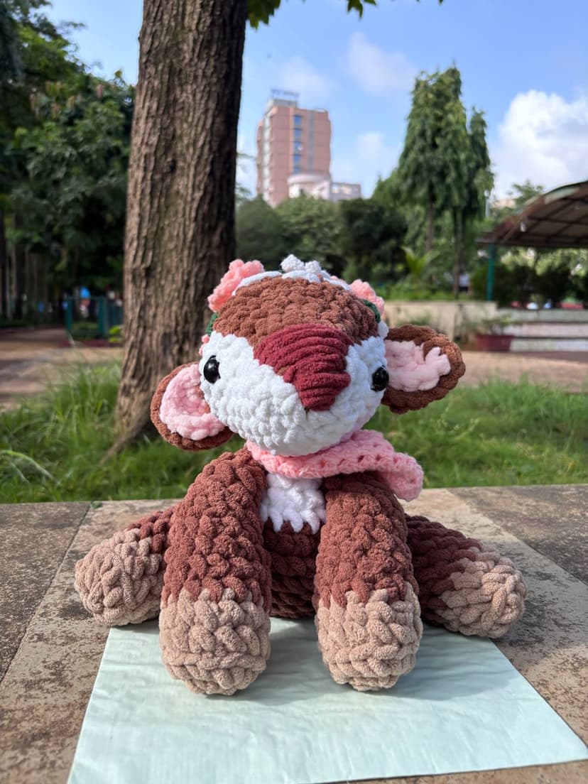 Handmade Crochet Deer Plushie — handmade crochet plushie, photo 2