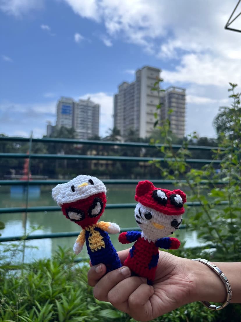 Handmade Crochet Spider-Man Plushie — handmade crochet plushie, photo 4