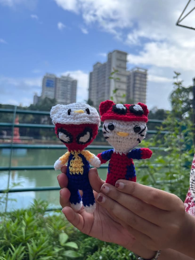 Handmade Crochet Spider-Man Plushie — handmade crochet plushie, photo 2
