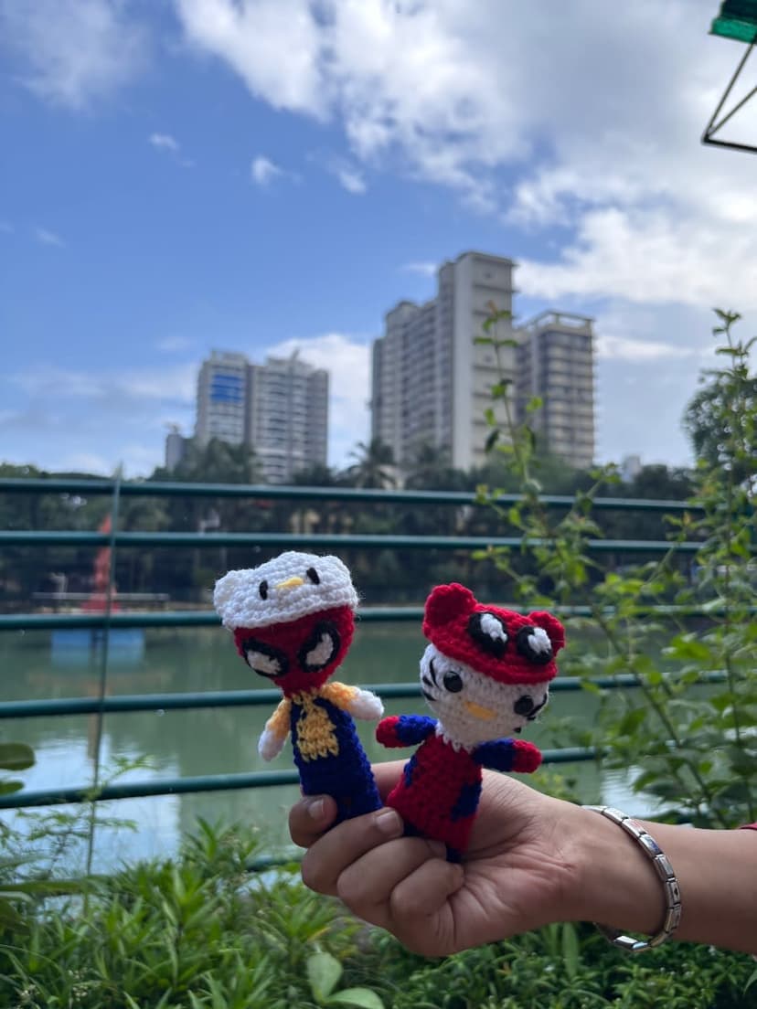 Handmade Crochet Spider-Man Plushie — handmade crochet plushie, photo 3
