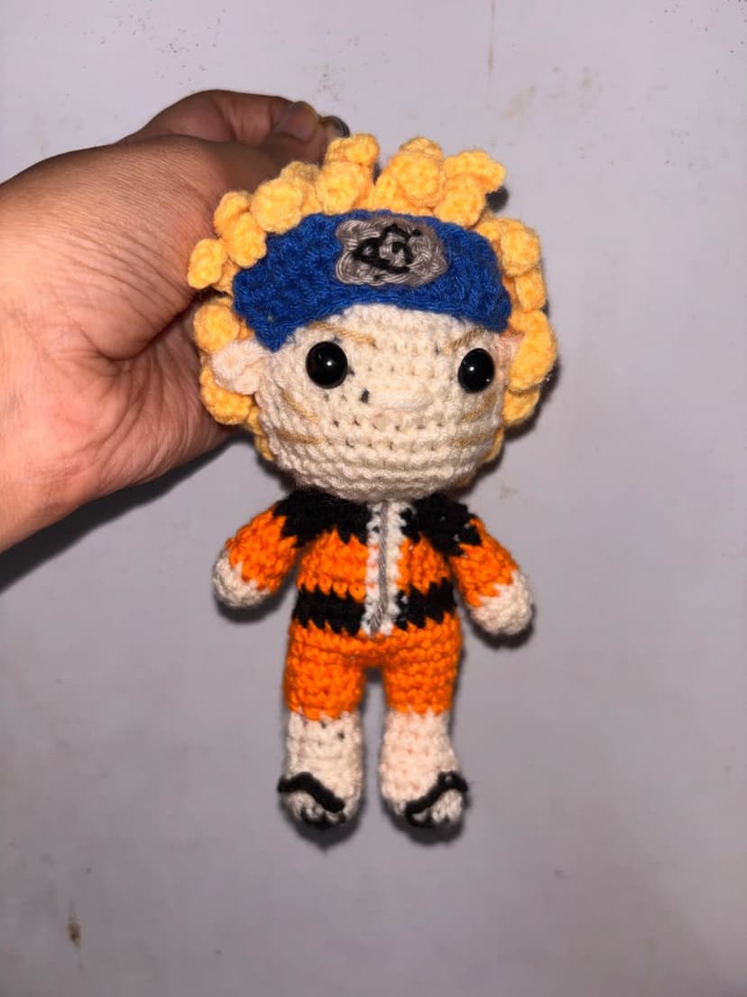 Handmade Crochet Naruto Plushie – Anime Amigurumi Toy — handmade custom crochet gift by Nidsscrochet, Mumbai
