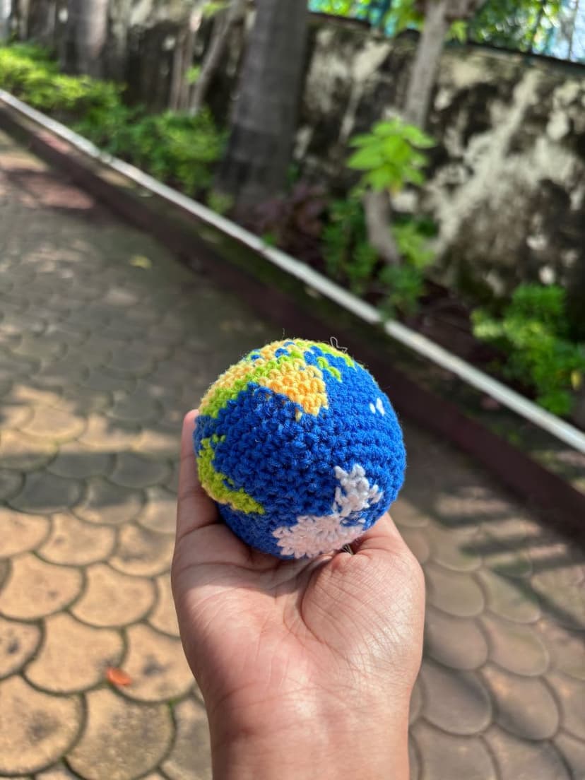 Crochet Earth Globe – Handmade Earth Amigurumi — handmade custom crochet gift, photo 2